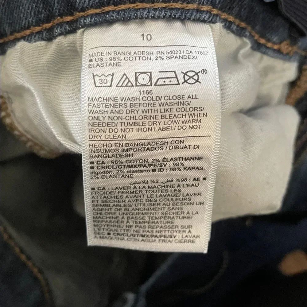 Old Navy Straight Leg Jeans Built in Flex Medium Wash Boy’s Sz 10
